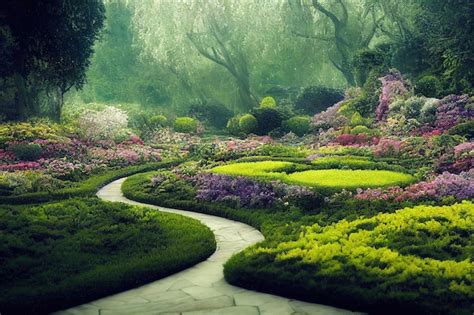  “El Jardín Encantado” – Una Oda Vibrante al Paraíso Terrenal y un Sueño Floral Surrealista