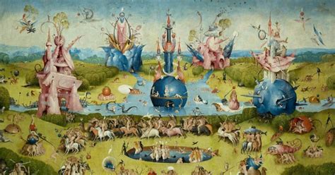   El Jardín de las Delicias Un Mundo Surrealista y Alegórico en un Tríptico Medieval